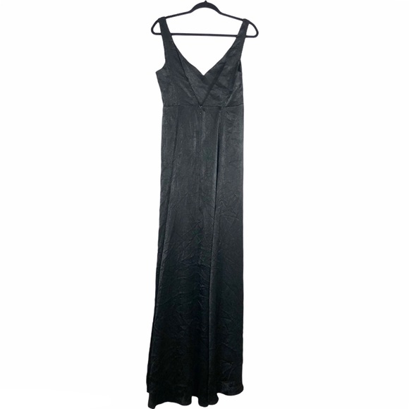 NWOT SMYM Jenn Maxi Dress Black Sheen - Picture 4 of 9